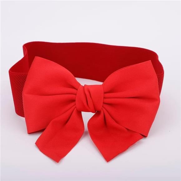 Sexy Bowknot Wide Elastic Waist Belts for Women Color 6 - Picture 3 of 5